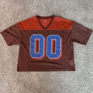 Urban Outfitters Red Mesh Jersey